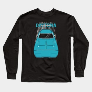 Dodge Charger Daytona 1969 - turquoise Long Sleeve T-Shirt